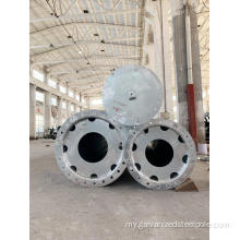 110kv polygonal galvanized ဂီယာသံမဏိတိုင်